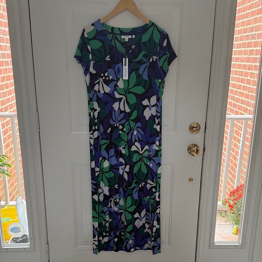 Chico's Vibrant Floral Maxi Dress